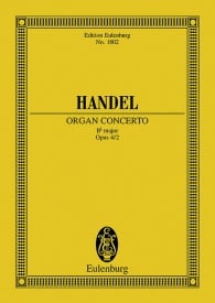 Handel: Organ concerto No. 2 B major Opus 4/2 HWV 290 (Study Score) published by Eulenburg